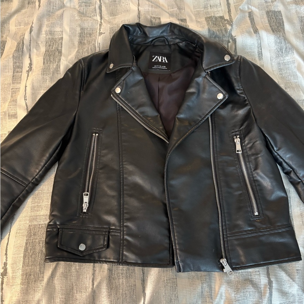 Zara girls motorcycle jacket size 10/12
